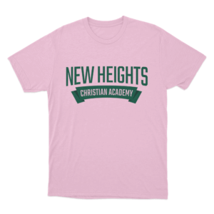Classic Green Logo T Shirt Pink