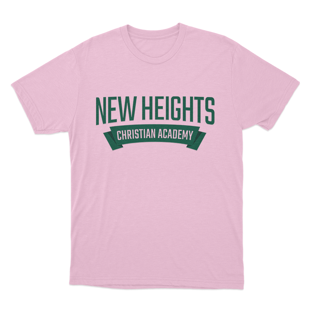 Classic Green Logo T Shirt Pink Classic Green Logo T Shirt Pink