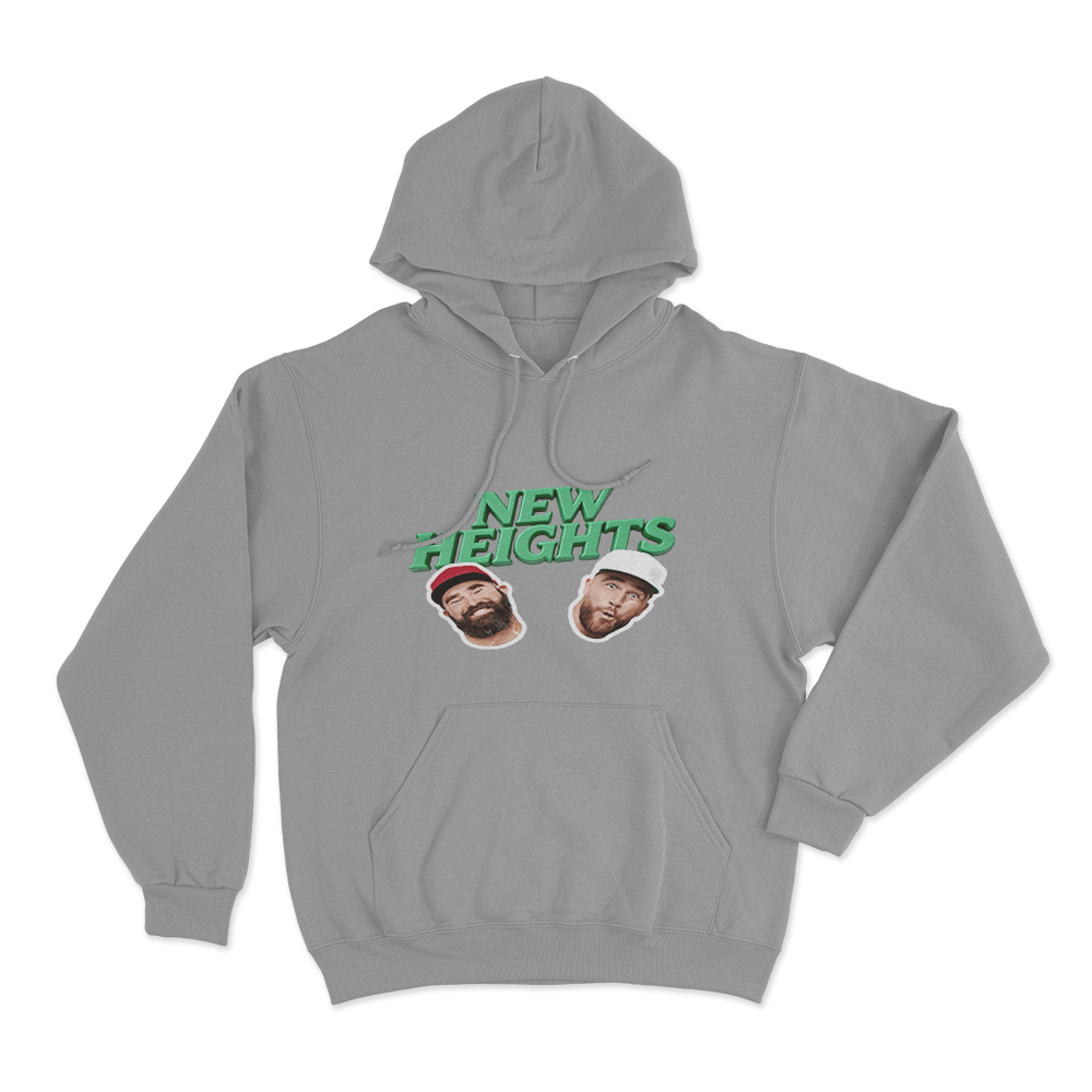 Grunge Kelce Collage Hoodie Grey Grunge Kelce Collage Hoodie Grey