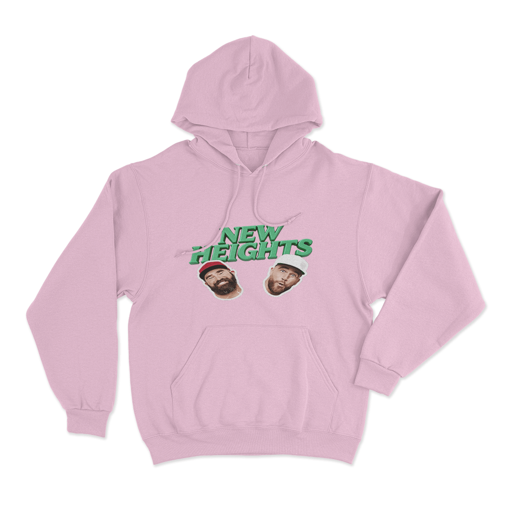 Grunge Kelce Collage Hoodie Pink Grunge Kelce Collage Hoodie Pink
