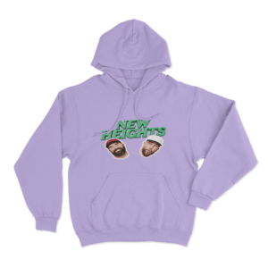 Grunge Kelce Collage Hoodie Purple