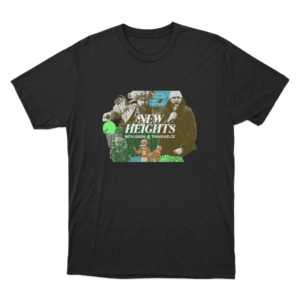 Playful Kelce Heads T Shirt Black