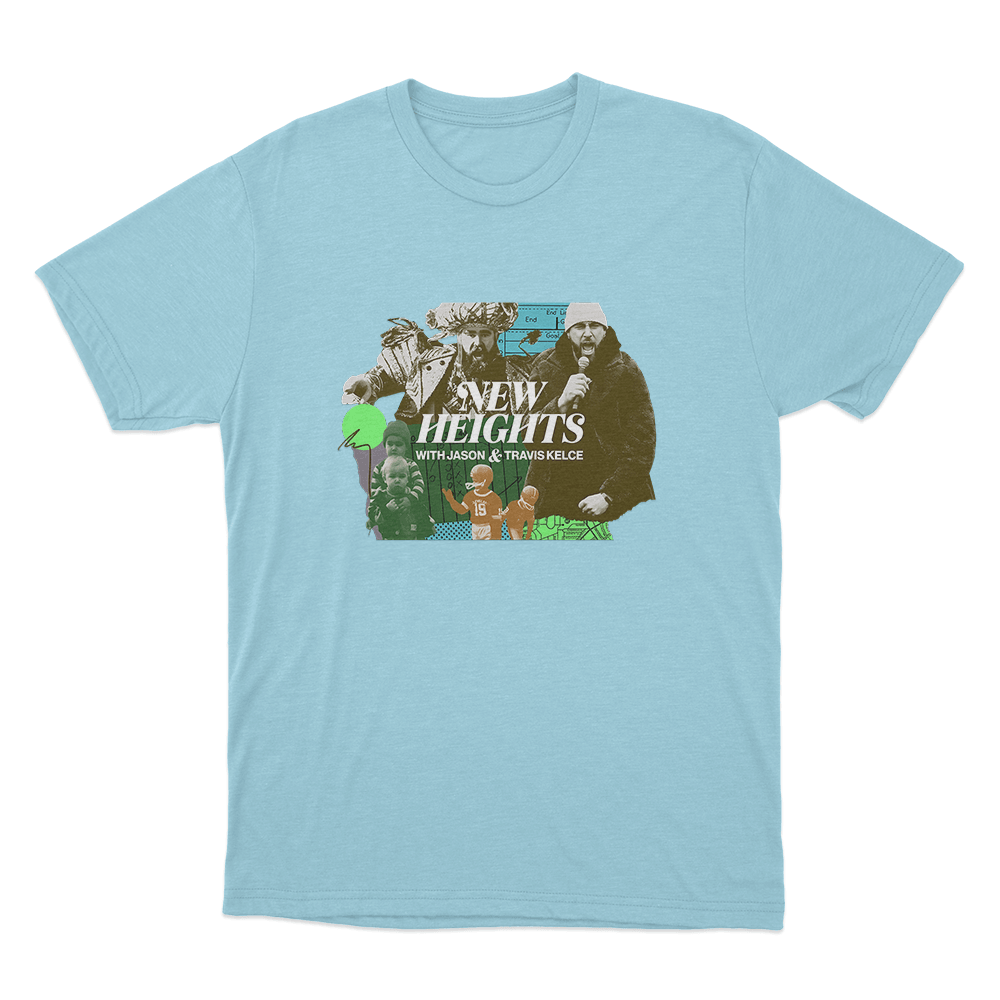 Playful Kelce Heads T Shirt Sky Blue Playful Kelce Heads T Shirt Sky Blue